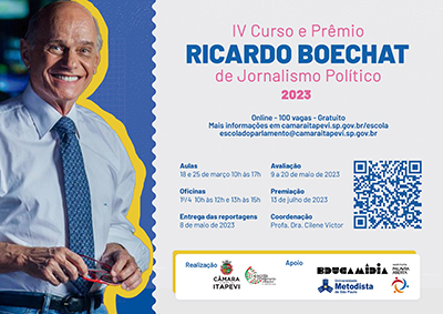 Câmara de Itapevi abre inscrições para curso e prêmio de jornalismo político