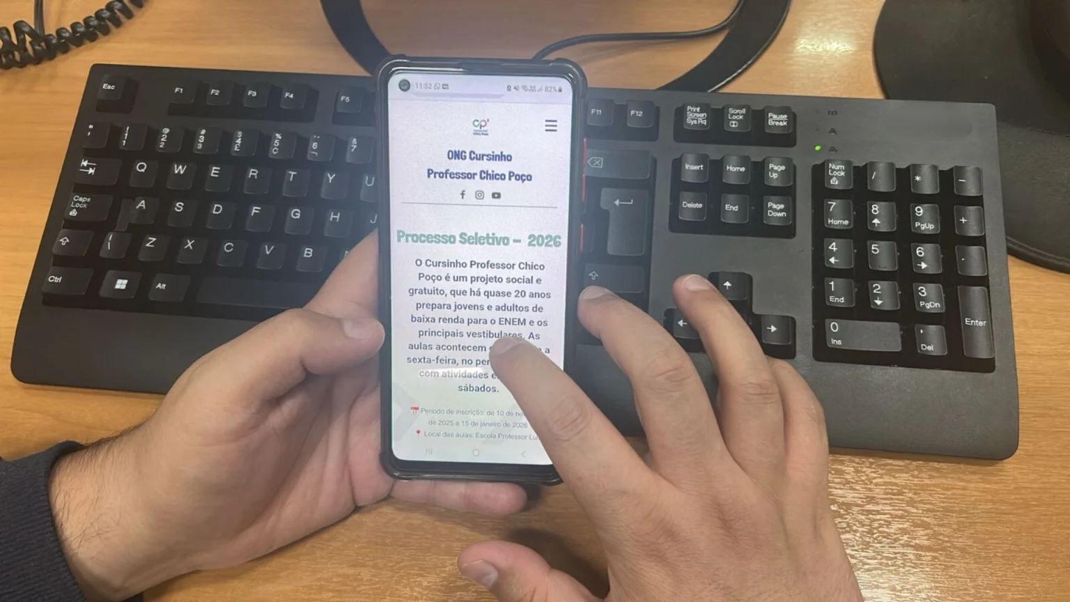 Cursinho popular abre inscrições gratuitas para vestibulandos de baixa renda