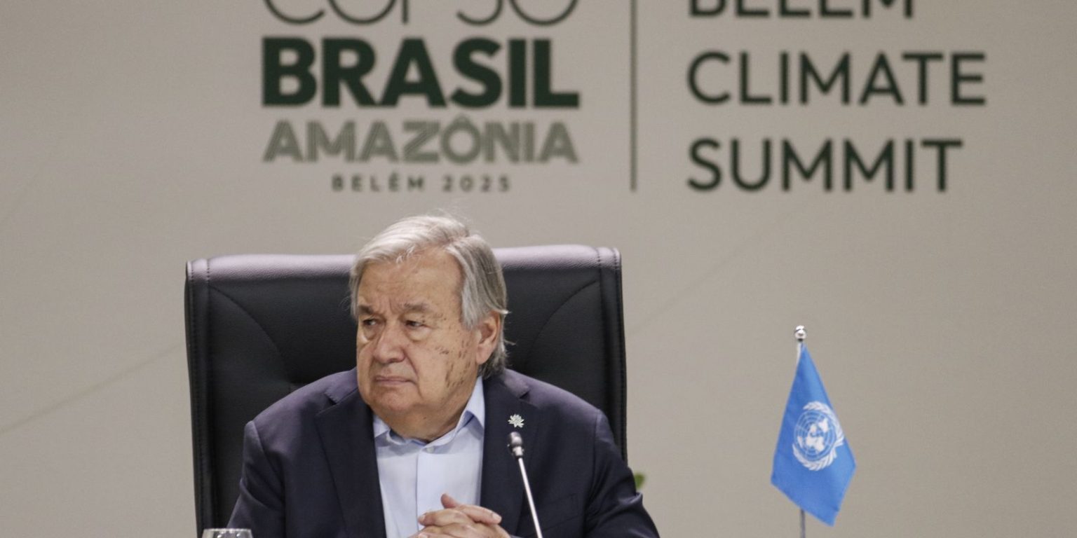 Guterres pede transição energética urgente e resultados concretos da cop30