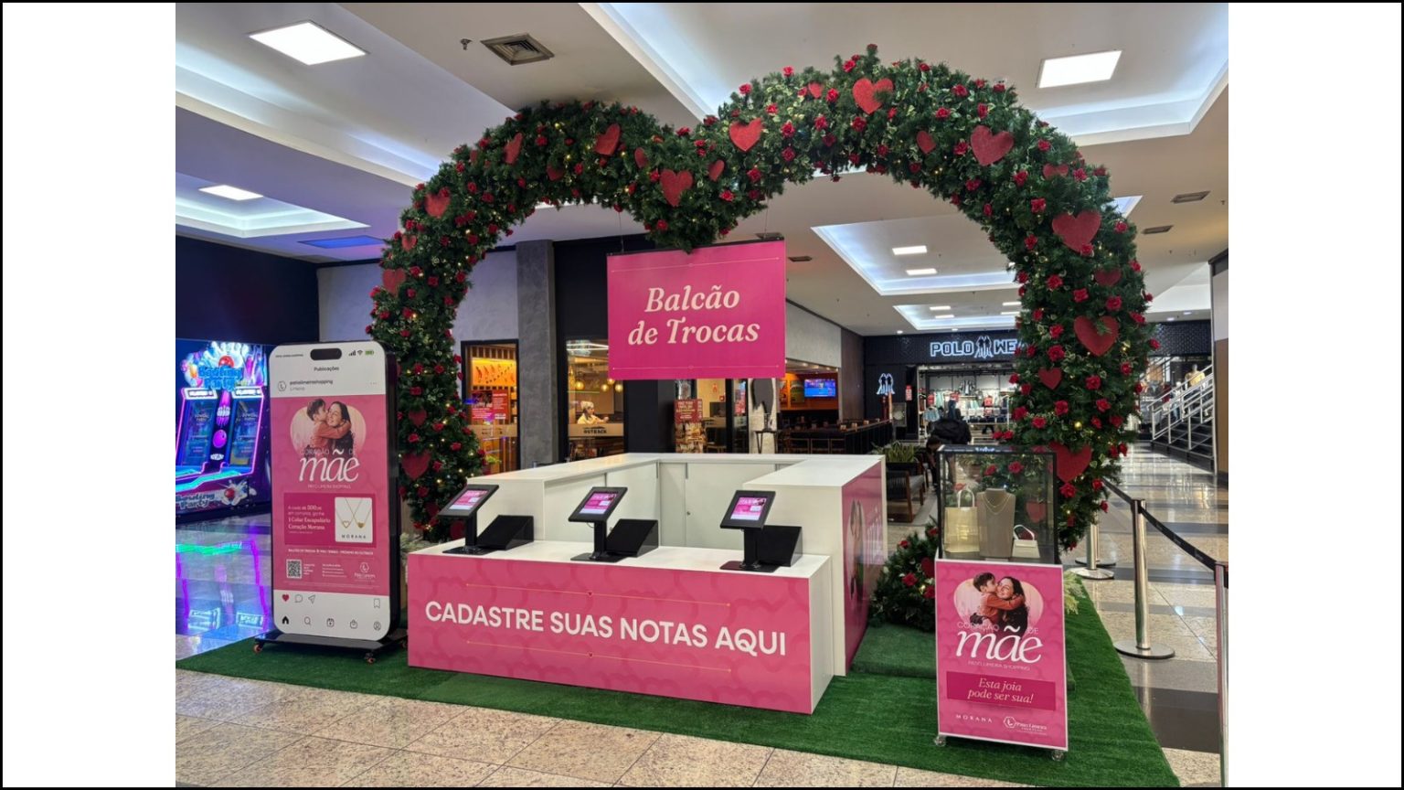 Presente Especial: Pátio Limeira Shopping celebra o Dia das Mães com colar banhado a ouro