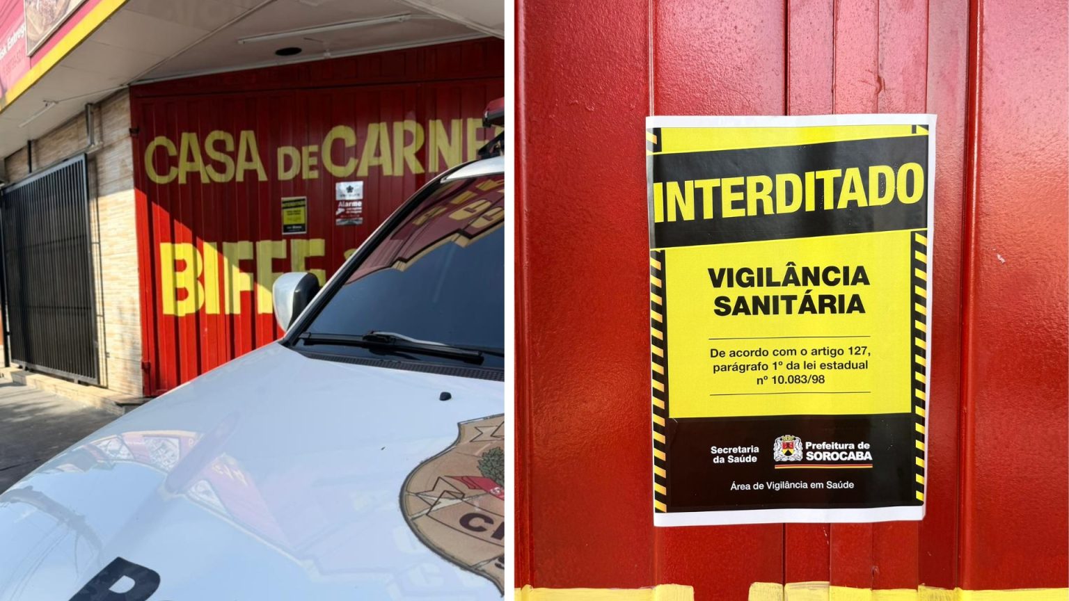 Açougue em Sorocaba é interditado por suspeita de manipulação de carne vencida com água sanitária