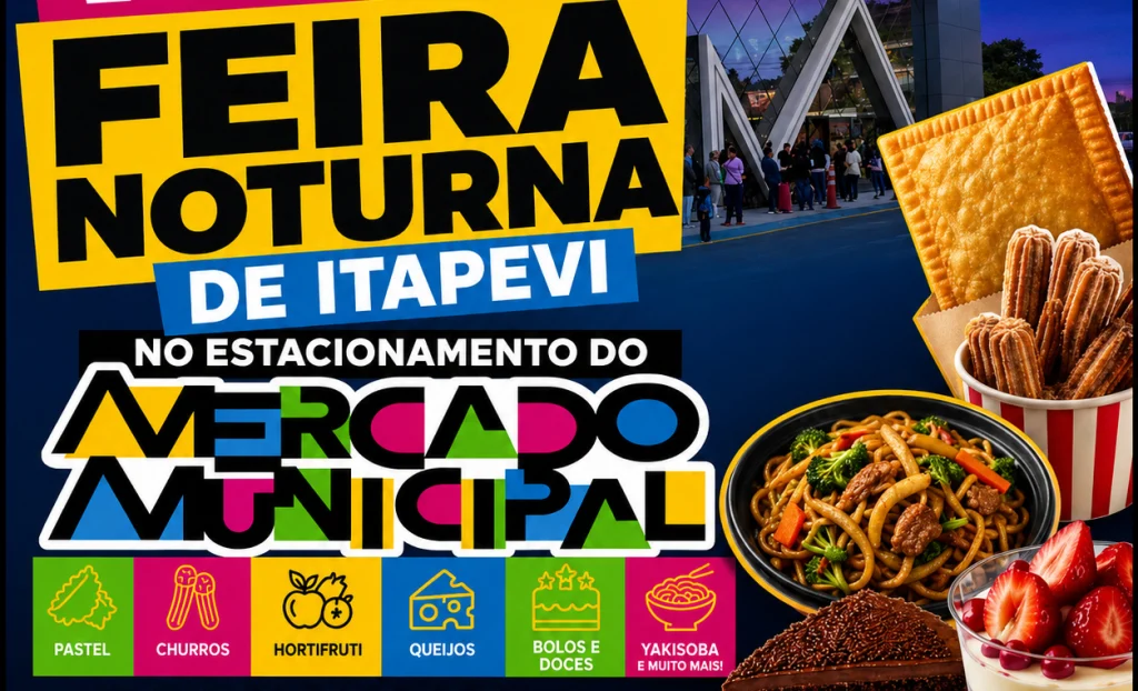 Nova Feira Noturna no Mercado Municipal de Itapevi movimenta a cidade e gera debates entre feirantes