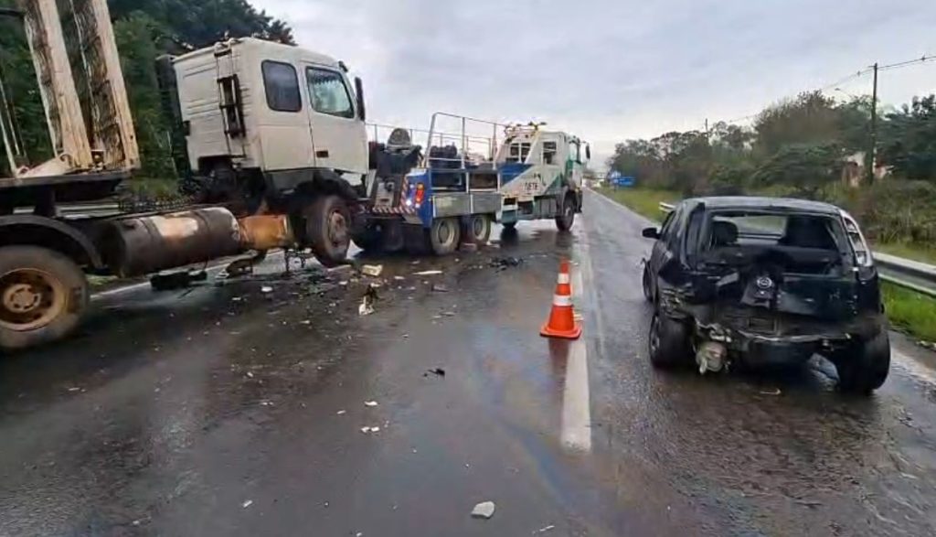 Acidentes causam congestionamento na Rodovia Marechal Rondon em Botucatu