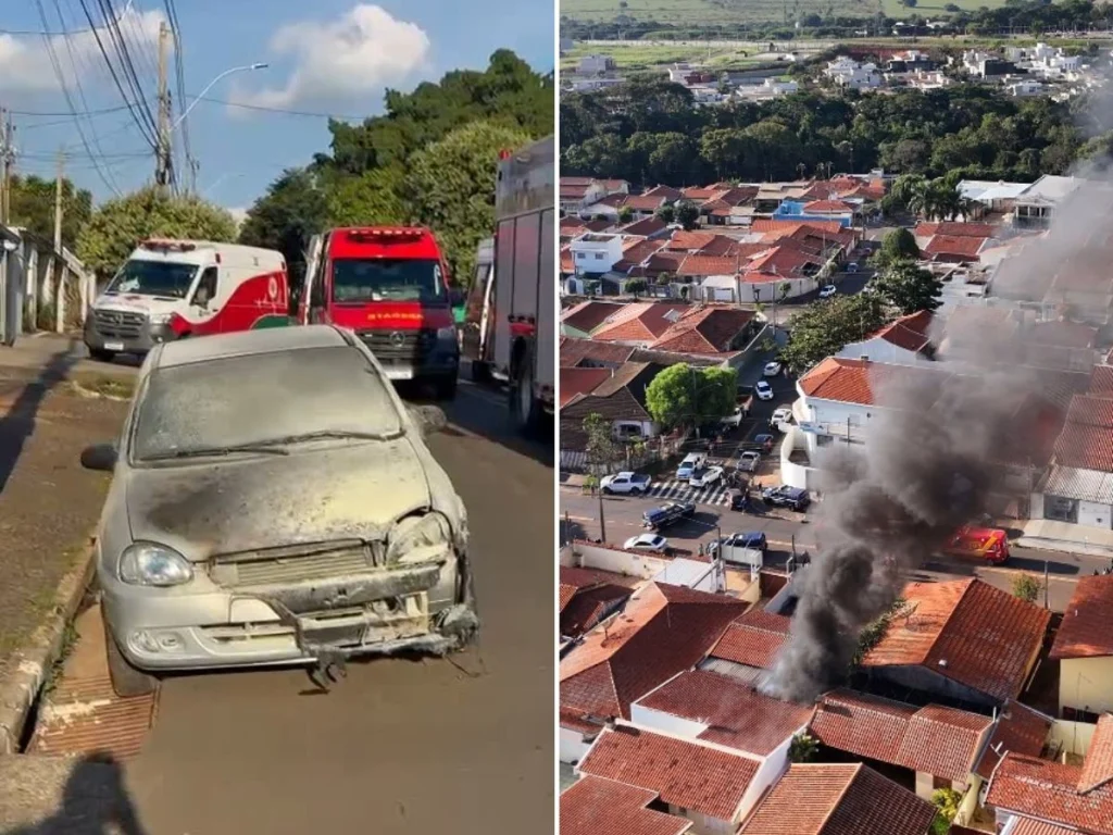 Explosão de moto elétrica causa incêndio em residência de Paulínia, interior de SP