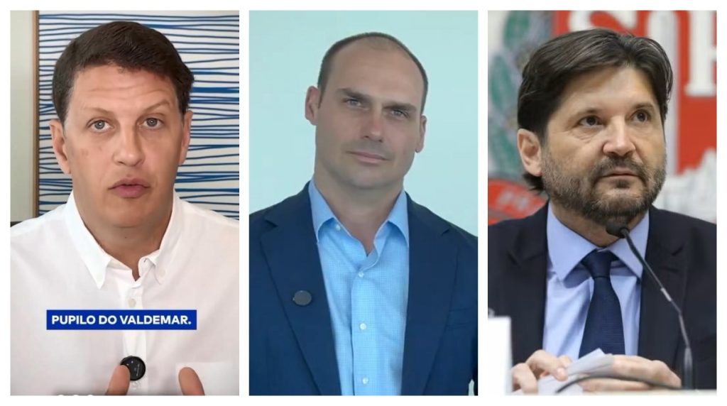 Disputa política em São Paulo: Eduardo Bolsonaro contesta acusação de receber dinheiro para apoiar André do Prado