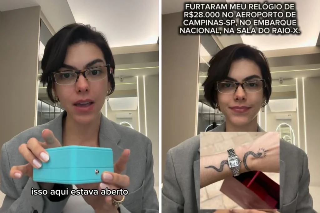 Polícia Civil investiga furto de relógio de luxo em Viracopos após influenciadora relatar incidente