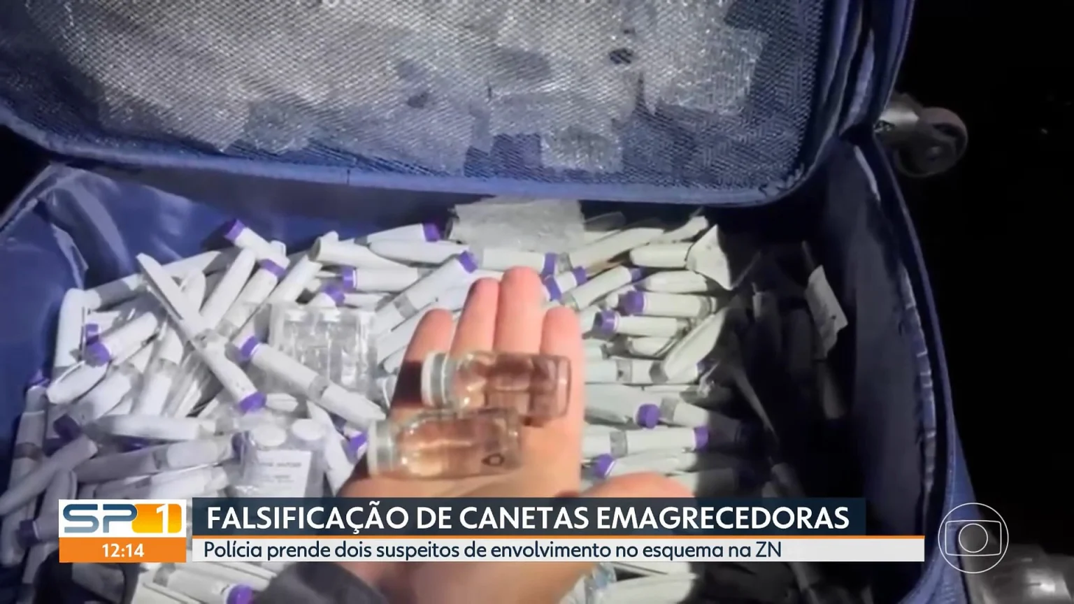 Polícia prende dupla com mais de 200 canetas emagrecedoras vazias em São Paulo