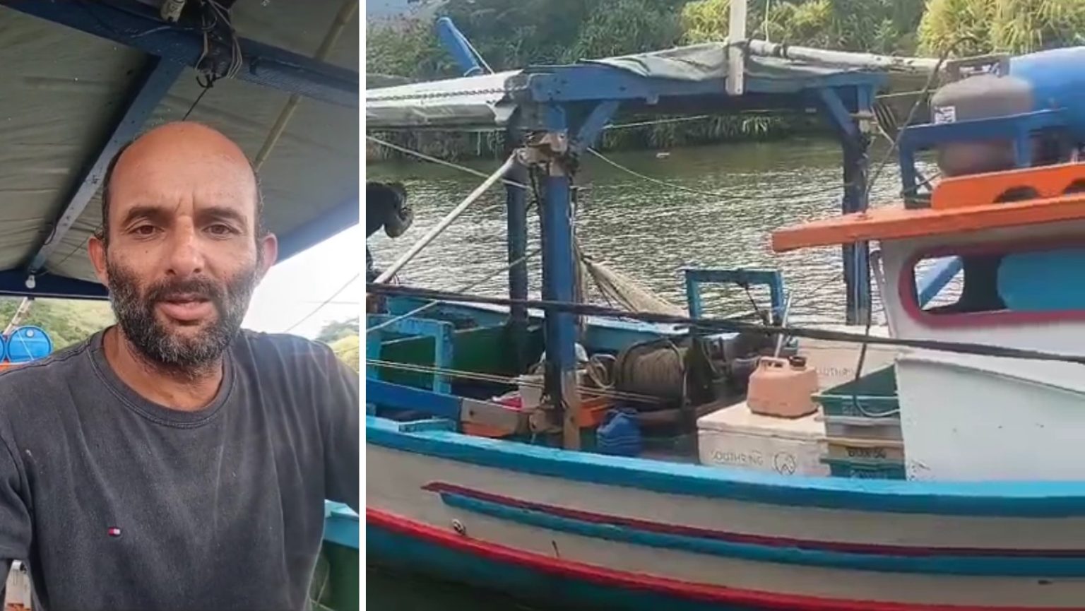 Pescadores resgatam mulher à deriva no mar após mudarem rota para pescar camarão