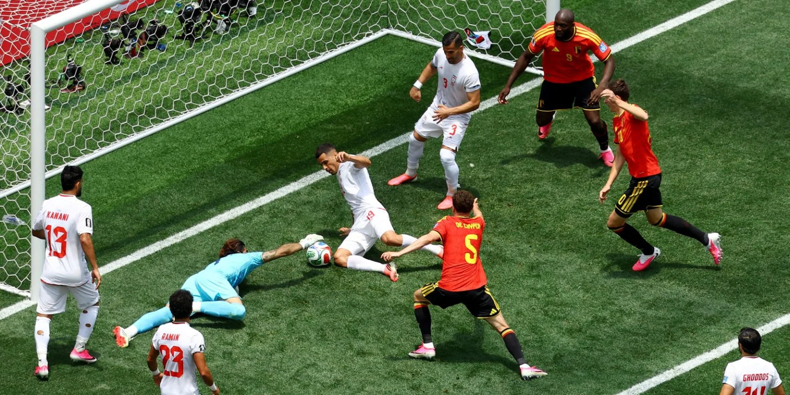 Defesa iraniana brilha e segura empate 0 a 0 contra a Bélgica em Los Angeles