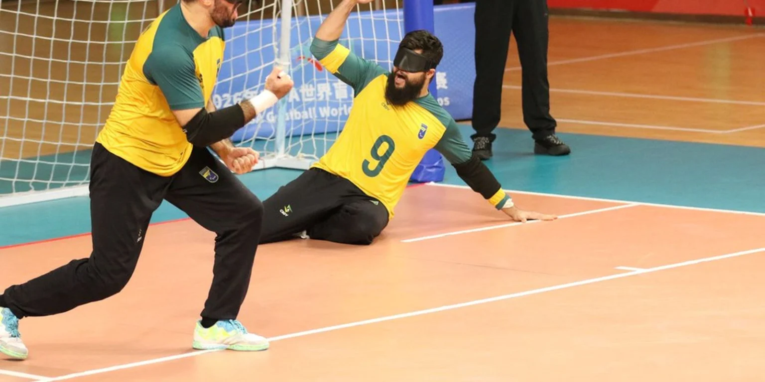 Brasil avança para a semifinal do Mundial de goalball masculino com vitória convincente