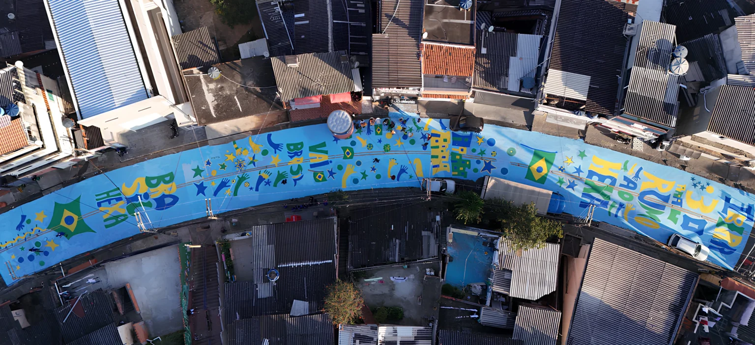 Comunidades de SP se tornam verdadeiras obras de arte em homenagem à Copa do Mundo