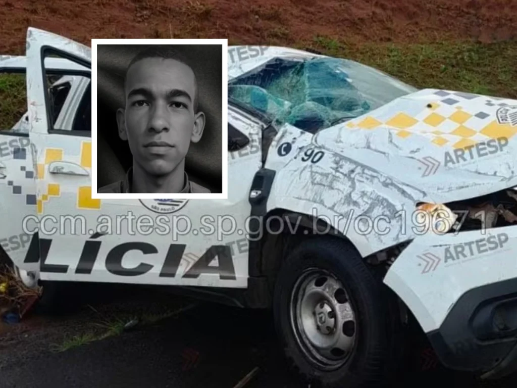 Soldado PM Rodolfo Rodrigo Novato é identificado como vítima fatal de acidente com viatura da PMRv em SP