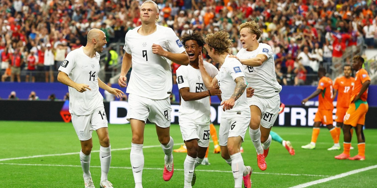 Haaland brilha, Noruega vence Costa do Marfim e enfrentará o Brasil nas oitavas