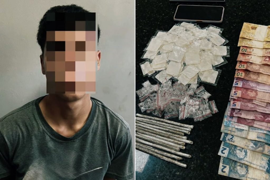 Homem preso por tráfico tenta subornar policiais em Praia Grande, SP