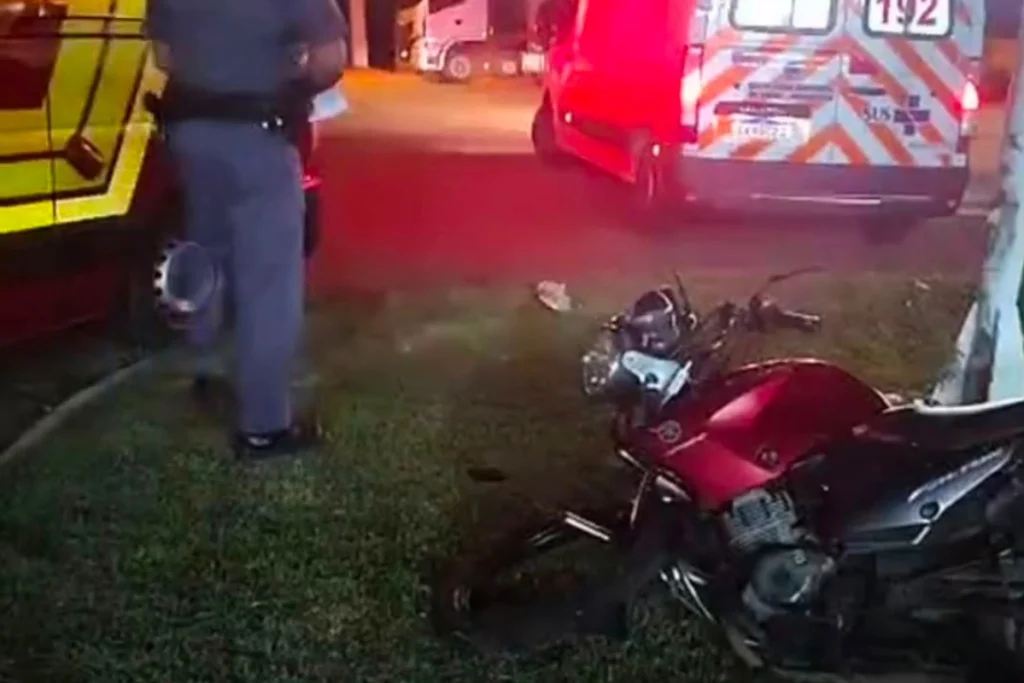 Acidente fatal: Motociclista falece após colidir com poste em Indaiatuba