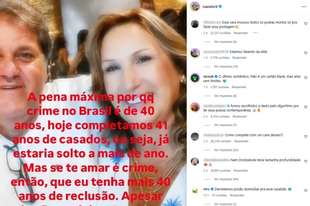 Fotógrafo de Santos declara amor de forma inusitada ao comparar casamento com prisão perpétua