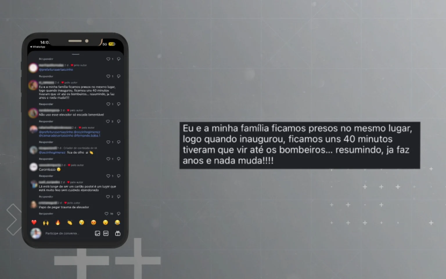 Família resgatada gera alerta: elevador do Cristo em Sertãozinho, SP, acumula histórico de panes