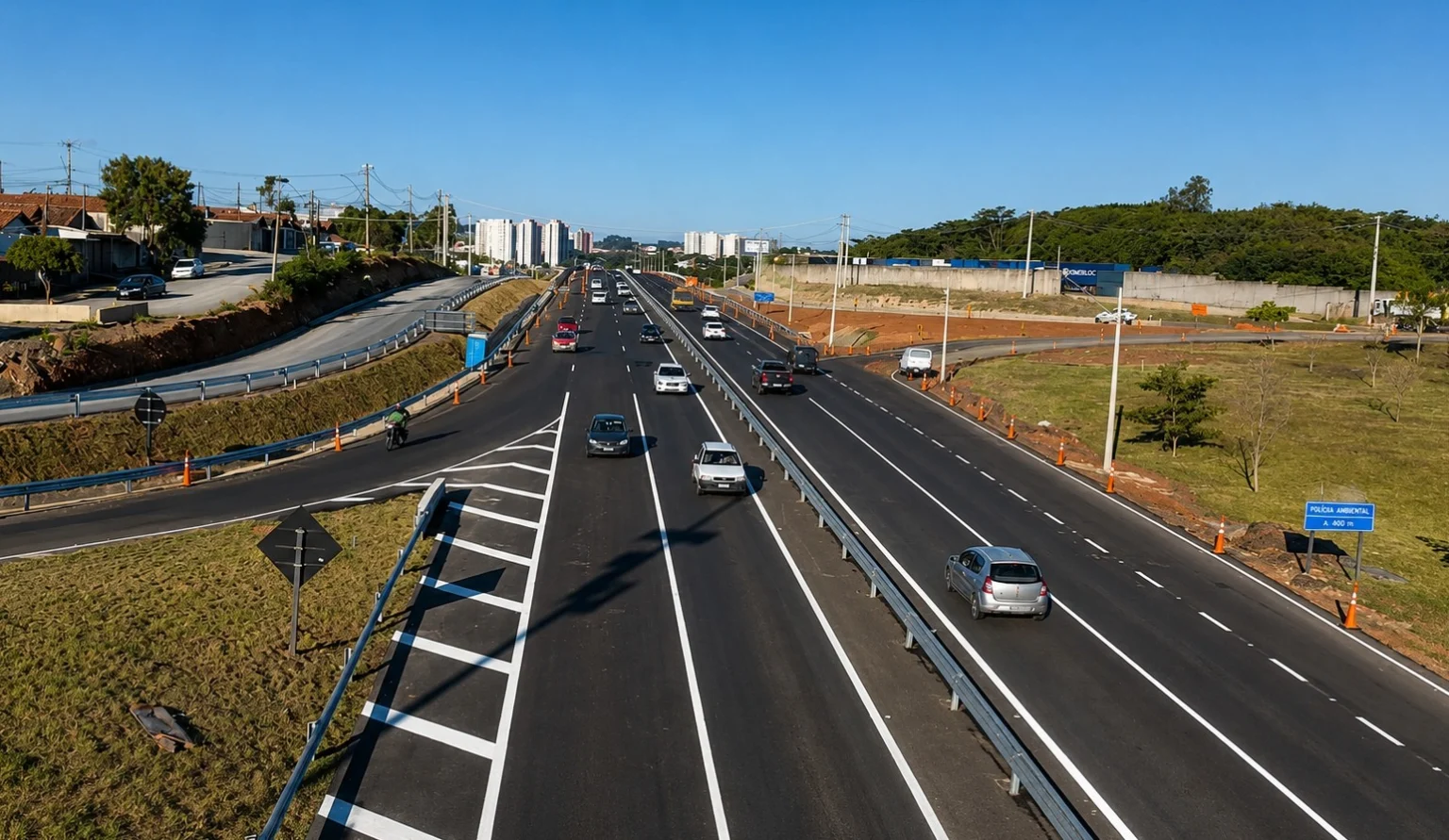 Obras na SP-304: Pista principal liberada em Piracicaba, mas obras nas alças de viadutos continuam