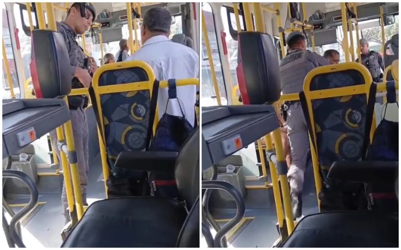 Motorista de ônibus é retirado de veículo por PM em São Paulo; sindicato denuncia abuso de autoridade