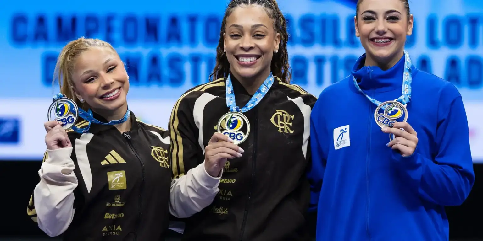 Lorrane Oliveira e Caio Souza brilham no Campeonato Brasileiro de Ginástica Artística