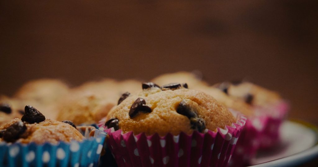 receita de muffins de banana saudáveis