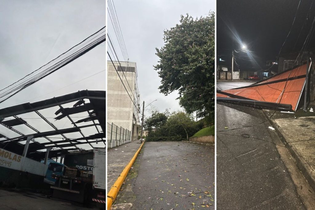 Frente fria causa alterações climáticas no litoral de SP e Vale do Ribeira; Alerta de chuva forte e raios