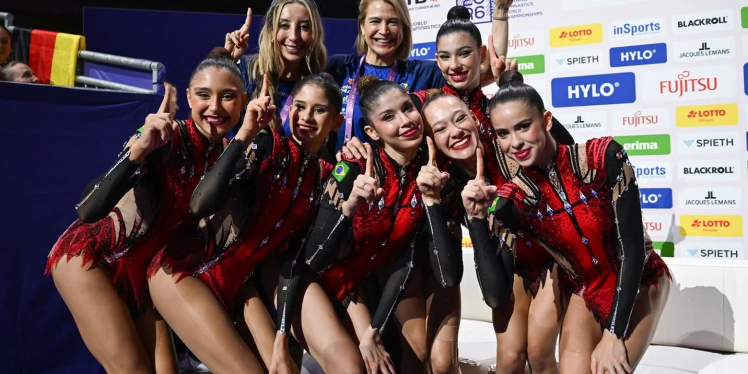 Brasil histórico: Conquista de dois ouros no Mundial de ginástica rítmica surpreende e emociona