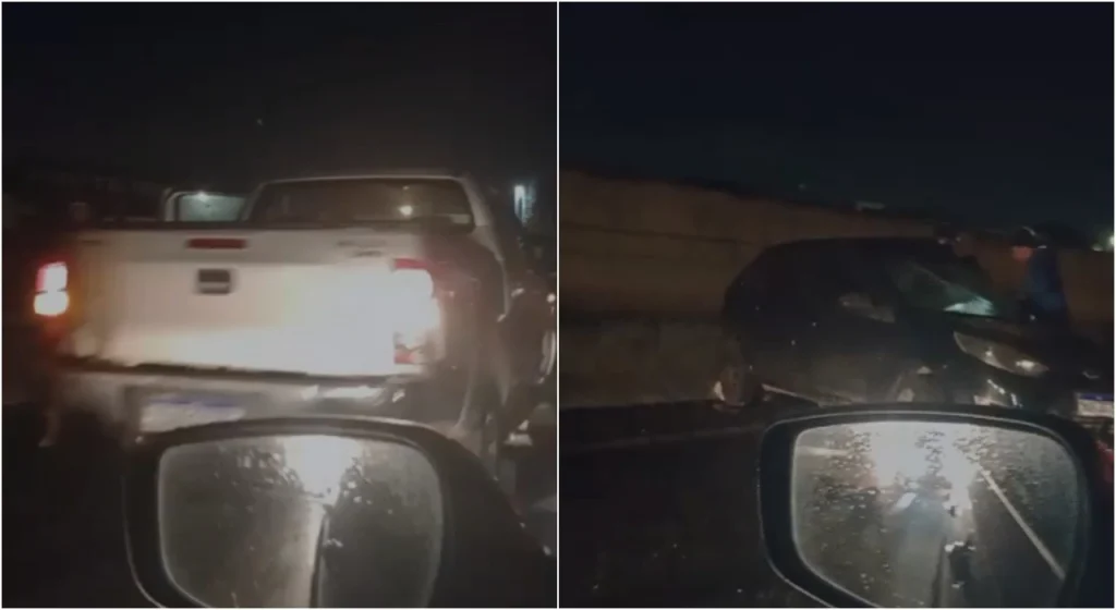 Colisão entre caminhonete e carro resulta em ferido em rodovia de Jundiaí