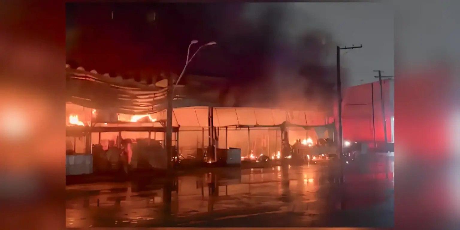 Incêndio de Grandes Proporções Atinge Pavilhão de Frutas na Ceagesp