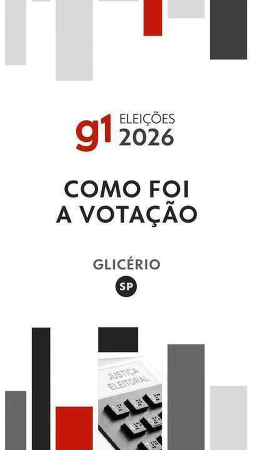 Flávio Bolsonaro lidera votação para presidente em Glicério (SP) na Emef. Angelo Polizel