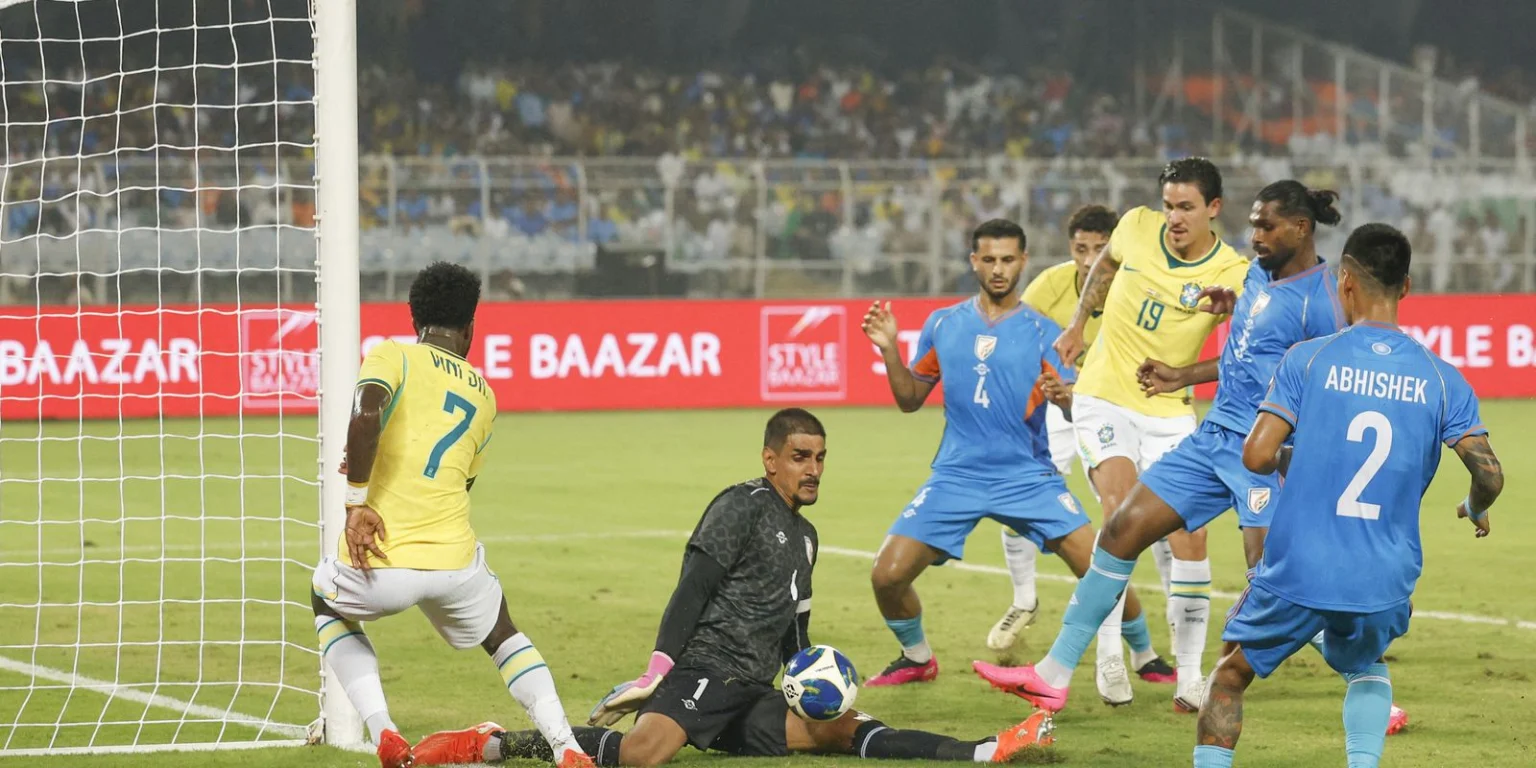 Brasil domina Índia em Calcutá: 4 a 0 em jogo histórico