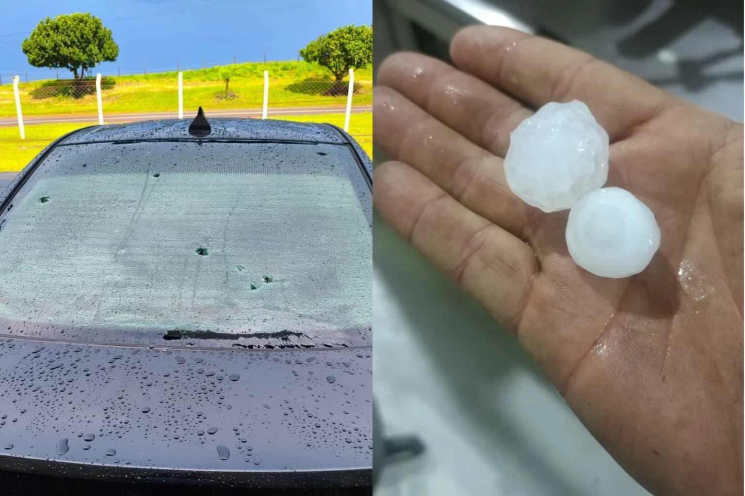 Ventos fortes e granizo causam estragos em cidades do interior de São Paulo